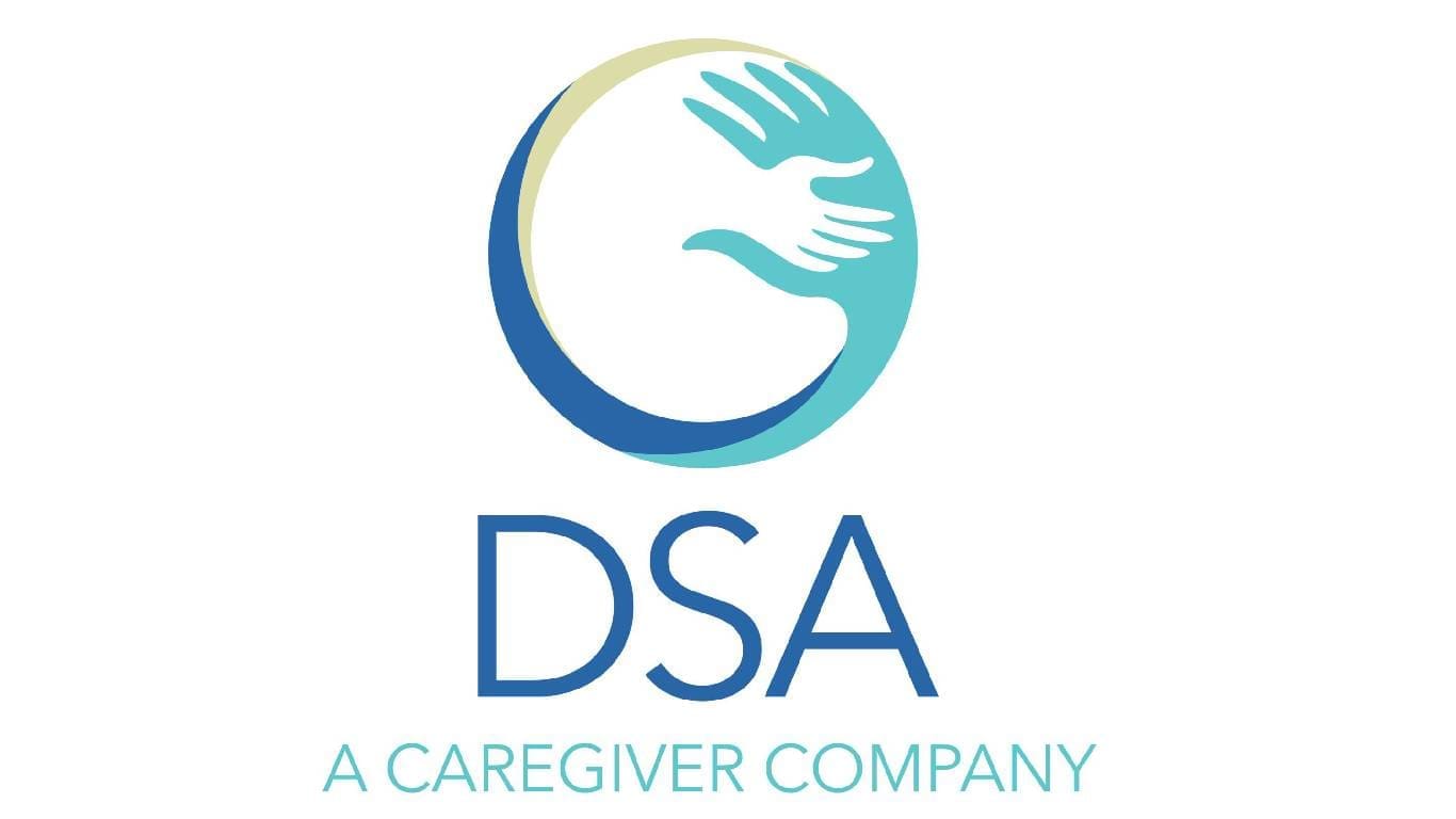 DSA logo with two hands design.