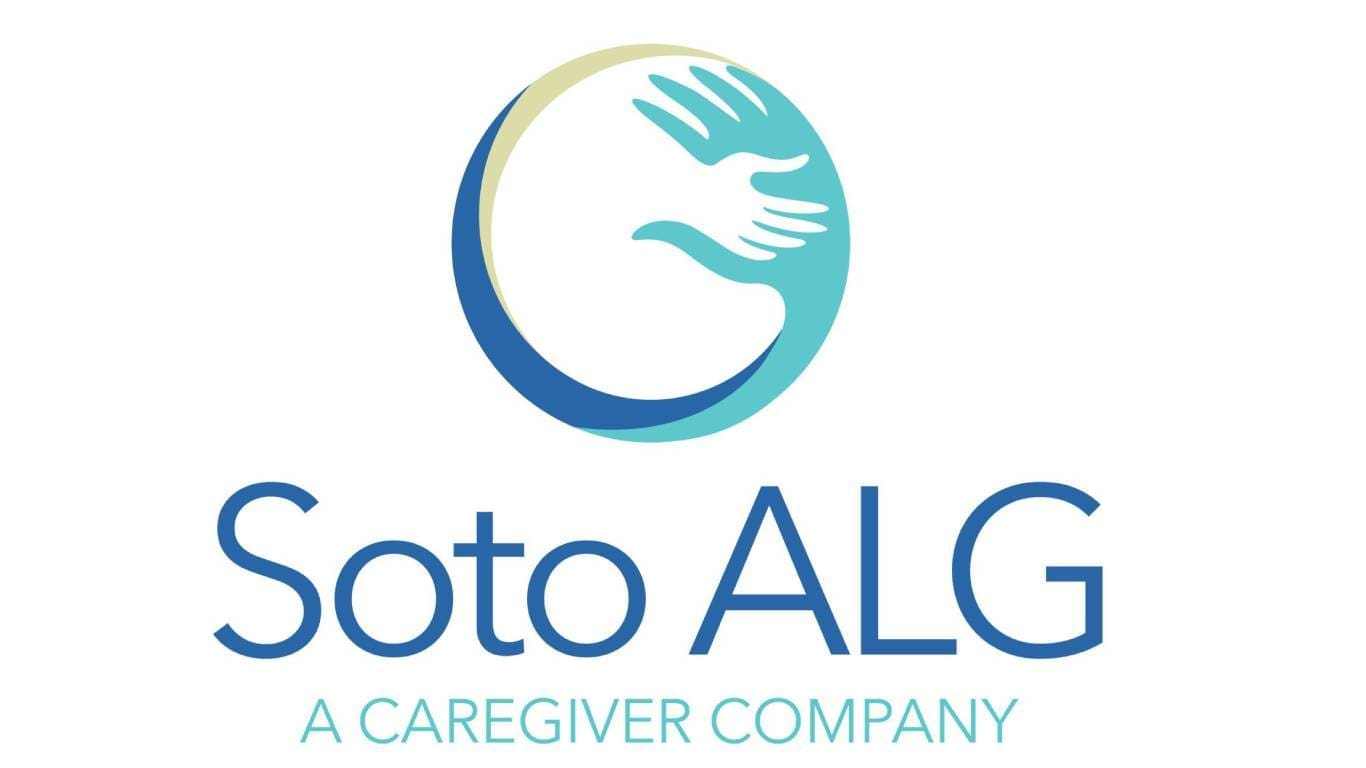 Soto ALG caregiver company logo design.